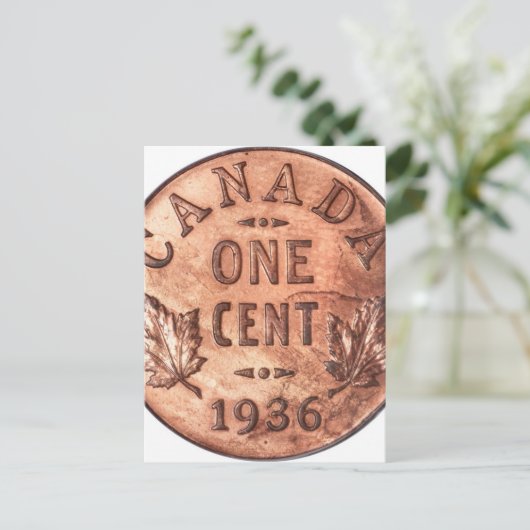 Carte Postale Penny canadienne (Debout devant)