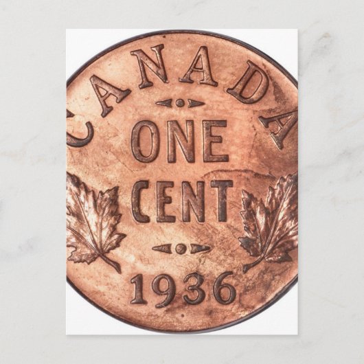 Carte Postale Penny canadienne (Devant)