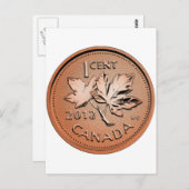 Carte Postale Penny canadienne 2013 (Devant / Derrière)