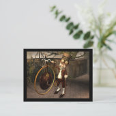 Carte Postale Penny Farthing Steampunk (Debout devant)