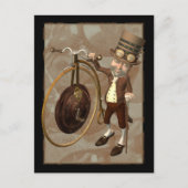 Carte Postale Penny Farthing Steampunk (Devant)