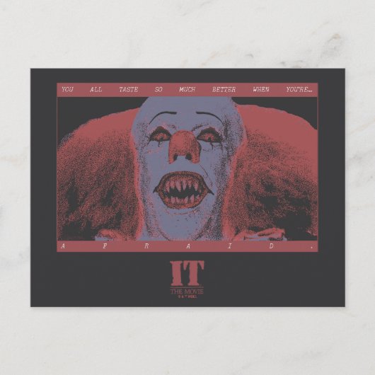 Carte Postale Pennywise Classique - Beaucoup Mieux Quand Vous Av (Devant)