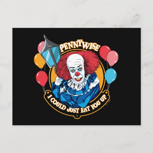 Carte Postale Pennywise Classique - Je Pourrais Te Dévorer (Devant)