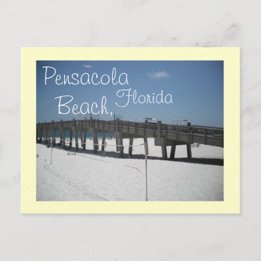 Carte Postale Pensacola Beach, , Floride (Devant)