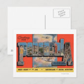 Carte Postale Pensacola, Floride - Scènes de grandes lettres (Devant / Derrière)