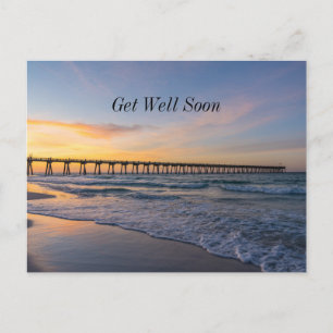 Carte Postale Pensacola Pier Rivage Lever de soleil Prompt rétab