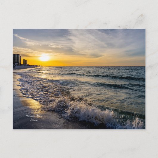 Carte postale Pensacola Splashing Waves Sunrise (Devant)