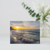 Carte postale Pensacola Splashing Waves Sunrise (Debout devant)