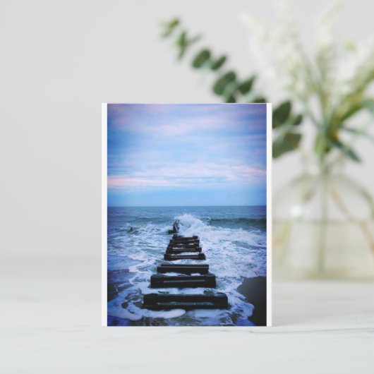 Carte Postale Pensée à la plage (Debout devant)