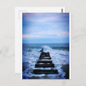 Carte Postale Pensée à la plage (Devant / Derrière)