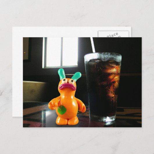 Carte Postale Pensée à vous (Devant / Derrière)