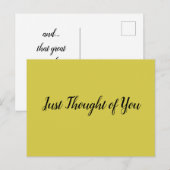 Carte postale - Pensée : et... ce grand sourire! (Devant / Derrière)