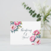 Carte Postale Pensée florale pour vous (Debout devant)