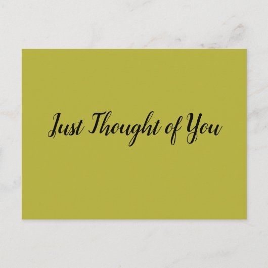 Carte postale - Pensée : Paix. (Devant)