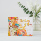 Carte Postale Pensée pour toi Abstrait vibrant (Debout devant)