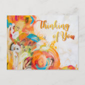 Carte Postale Pensée pour toi Abstrait vibrant (Devant)