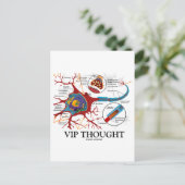 Carte Postale Pensée VIP (Neuron / Humour Synapse) (Debout devant)