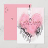 Carte Postale Pensées affectueuses (Devant / Derrière)