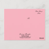 Carte Postale Pensées affectueuses (Dos)