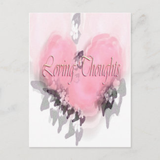Carte Postale Pensées affectueuses