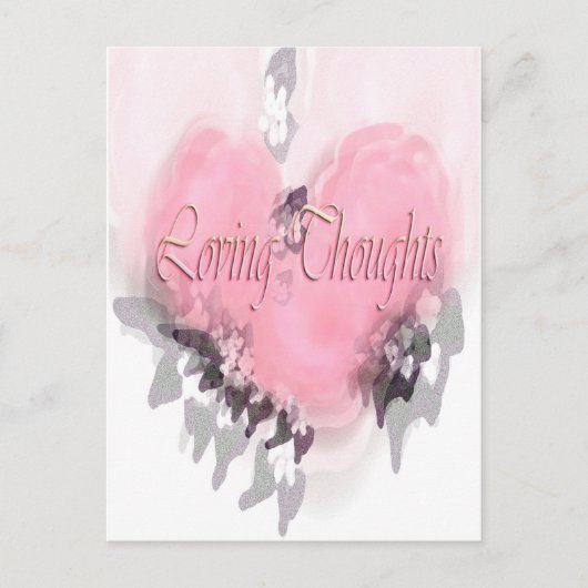 Carte Postale Pensées affectueuses (Devant)