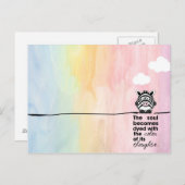 Carte Postale Pensées colorées (Devant / Derrière)