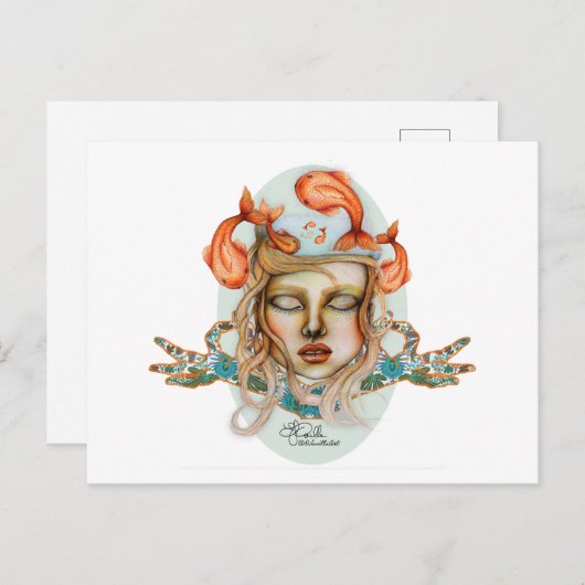 Carte Postale _Pensées comme des poissons_ (Devant / Derrière)