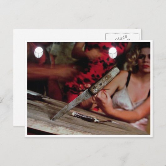 Carte Postale pensées du couteau (Devant / Derrière)