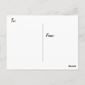 Carte Postale Penser à propos de vous tournesol photographie (Dos)