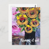 Carte Postale Penser à toi (Devant / Derrière)