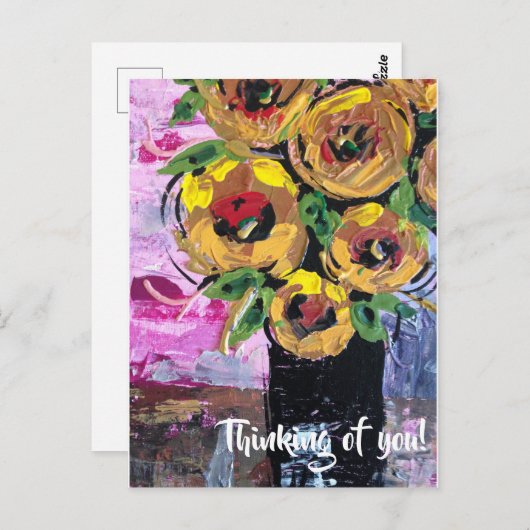 Carte Postale Penser à toi (Devant / Derrière)