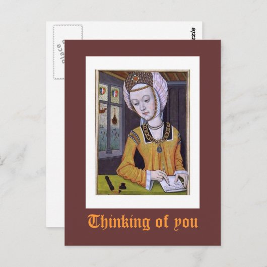 Carte Postale Penser à toi (Devant / Derrière)