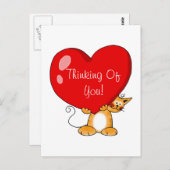 Carte Postale Penser à toi (Devant / Derrière)