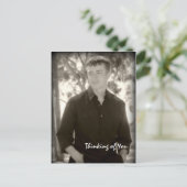 Carte Postale Penser à votre salutation (Debout devant)