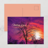 Carte Postale penser à vous (Devant / Derrière)