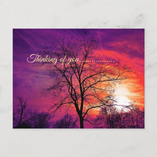 Carte Postale penser à vous (Devant)