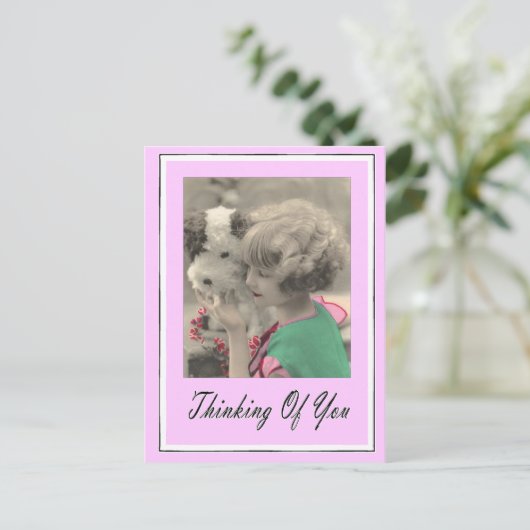 Carte Postale penser à vous (Debout devant)