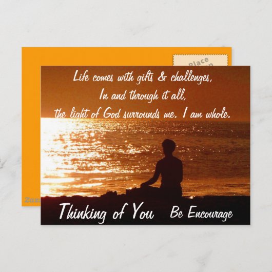 Carte Postale Penser à vous_ (Devant / Derrière)