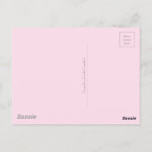 Carte Postale Penser à vous aquarelle violet Iris Botanique (Dos)