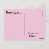 Carte Postale Penser à vous Bubble Elegant Pretty Rainbow (Dos)