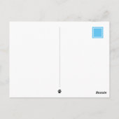 Carte Postale 'Penser à vous' Chat & Souris Bicyclette personnal (Dos)