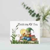 Carte Postale Penser À Vous Gnome (Debout devant)