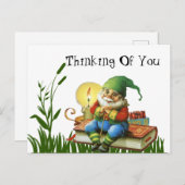 Carte Postale Penser À Vous Gnome (Devant / Derrière)
