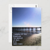 Carte Postale Penser à vous illumine ma journée (Devant / Derrière)