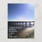 Carte Postale Penser à vous illumine ma journée (Devant)