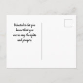 Carte Postale Penser à vous Plumes de canard Photo moderne (Dos)