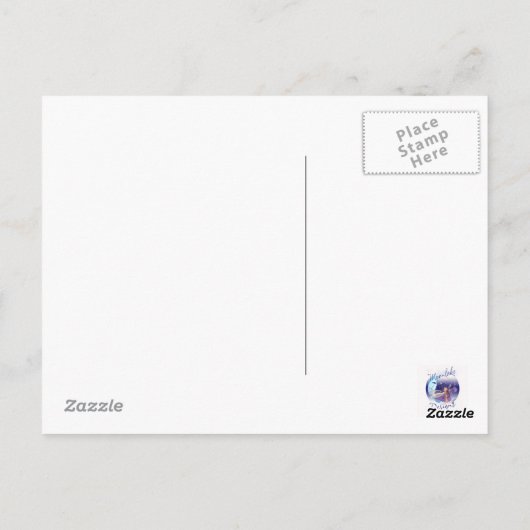 Carte Postale Penser À Vous - Poupée Gothique En Sac Avec Roses (Dos)