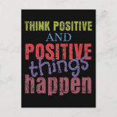 Carte Postale Penser positif (Devant)