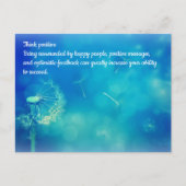 Carte Postale Penser positif (Devant)