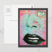 Carte Postale "Penser rose" (Devant / Derrière)